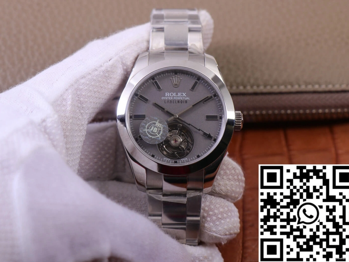 116400 Label Base Replica Noir Silver JB Milgauss LNT01HS-001 Design Factory watch case Rolex 0819